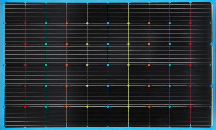 پنل خورشیدی دو شیشه آبی رنگ Bipv Pv